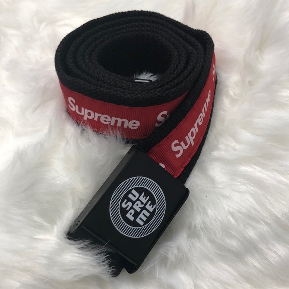 supreme canvas belt